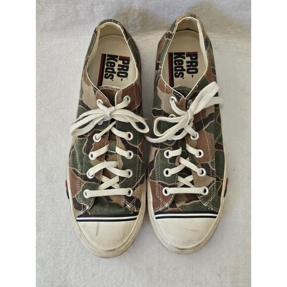 PRO-KEDS FOR J CREW ROYAL LO CAMO CANVAS SNEAKERS Size 13 - Picture 5 of 10